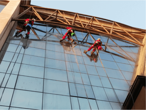 Outdoor window and glass cleaning services